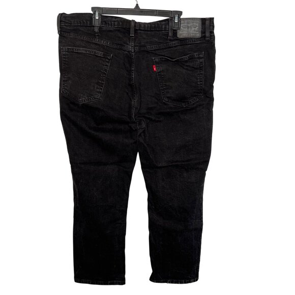 Levis Mens Black 541 Athletic Fit Tapered Jeans 42x30 Inseam 28.5” - Picture 2 of 11